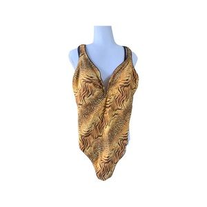 Beach Bay One Piece Bathing Suit Sz 14